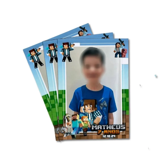 Imãs Lembrancinhas Minecraft -10x7cm