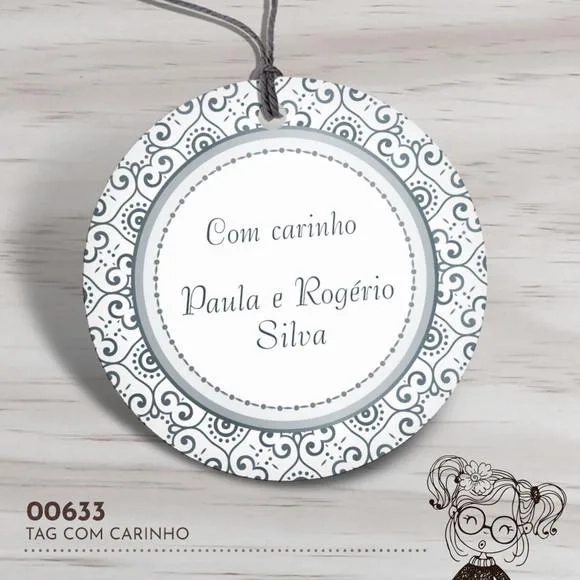 Tag Redonda com Carinho - 00633