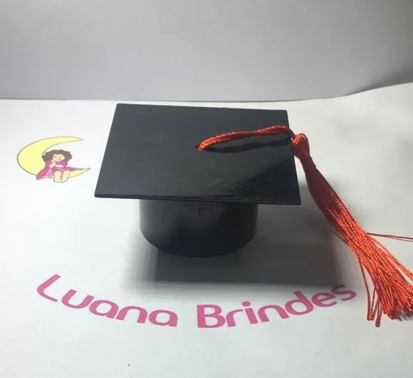 Capelo Formatura Franja Vermelha Pct c/ 3 Unidades