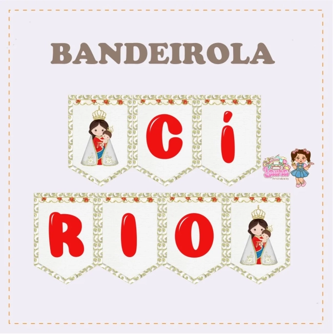 Kit Festa Só Um Bolinho CÍRIO DE NAZARÉ - Decoração de Festa