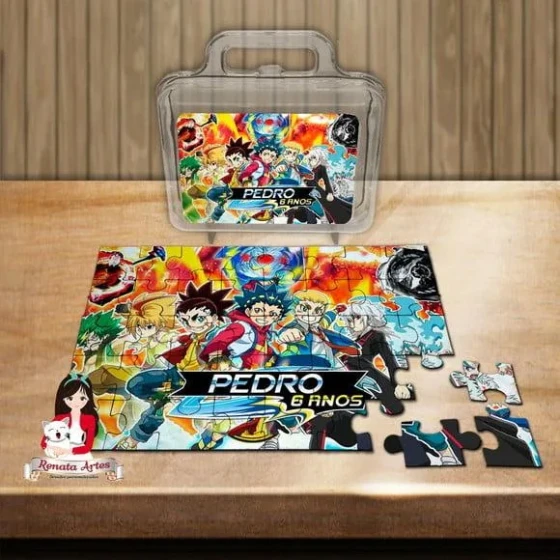 Quebra Cabeça Personalizado na Maleta Beyblade