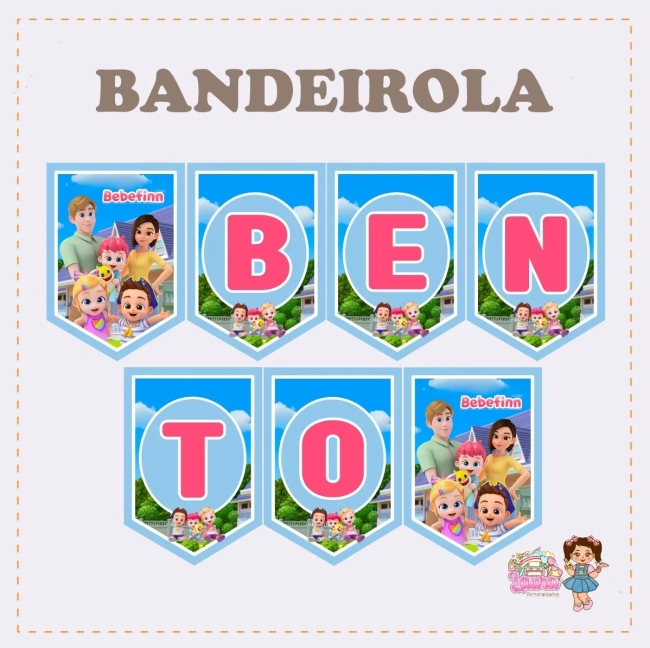 Kit Festa Só Um Bolinho BEBEFINN - Decoração de Festa