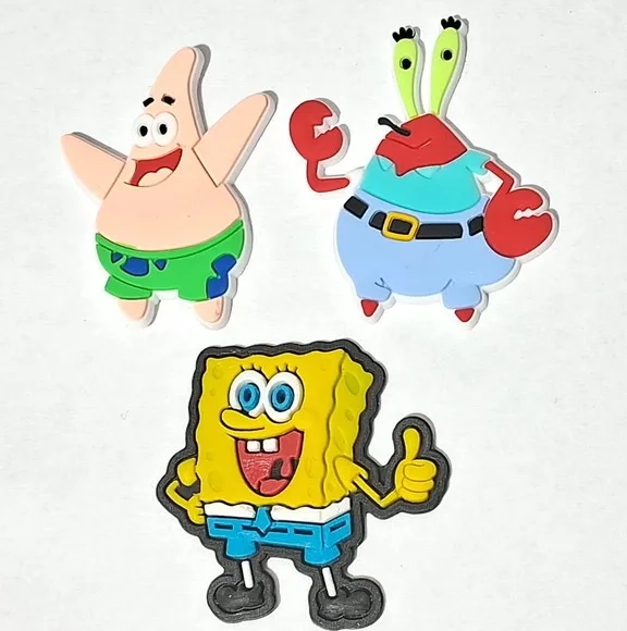 Aplique Bob Esponja Emborrachado - 6 Unidades