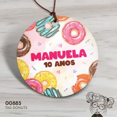 Tag Redonda Donuts - 00885