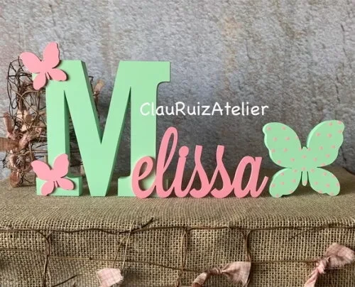 Jardim Encantado - Nomes Personalizados + Borboleta