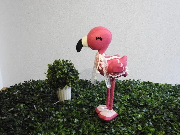 Flamingo 3d em Feltro - Quer Comprar? Chamar Chat