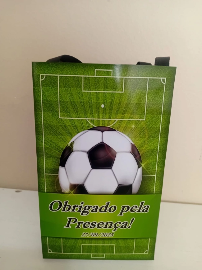 Sacolinhas Personalizadas Futebol para Lembrancinhas