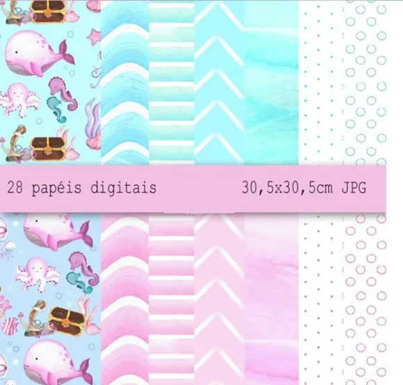 Kit Digital Fundo do Mar *01