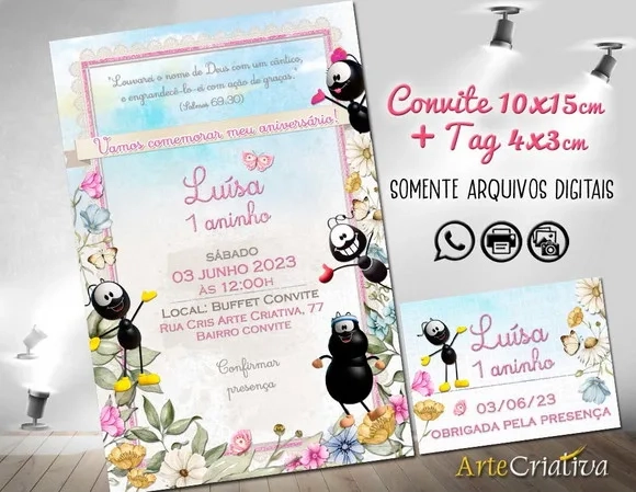 Convite Digital C/tag Smilinguido