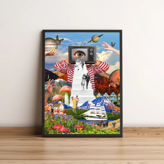 Quadro Psicodélico Universo Surreal 131