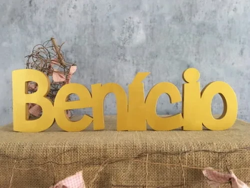 Letras de MDF -Nomes Linha CH
