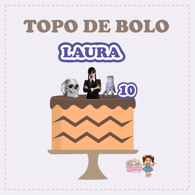 Kit Festa Só Um Bolinho WANDINHA - Decoração de Festa