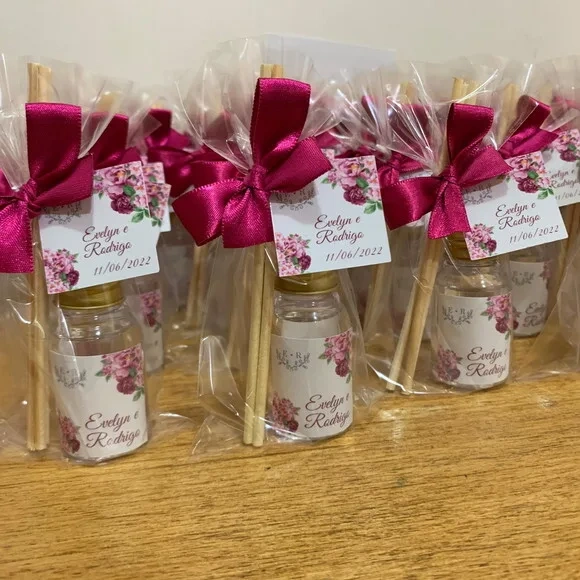 Lembrancinha Casamento Aromatizador Floral Pink