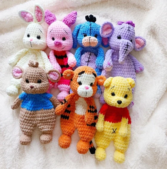 Naninha Amigurumi do Ursinho Pooh