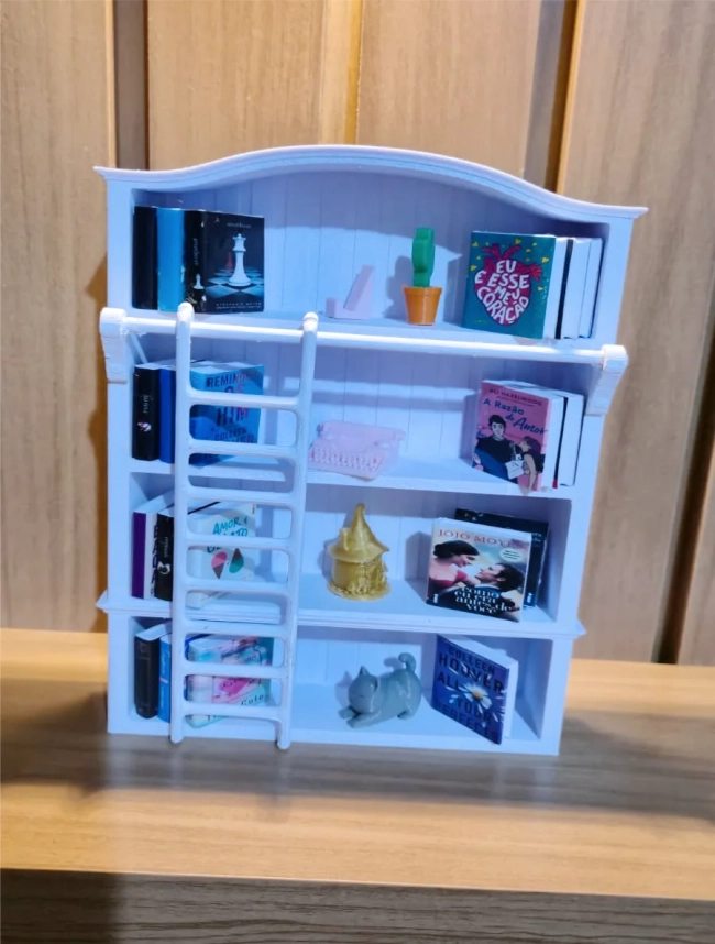 Mini estante de Livros decorativa (impressão 3D)