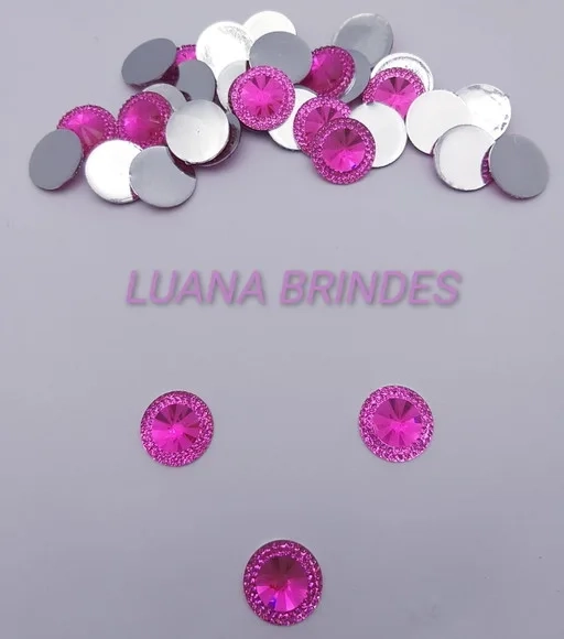Chaton Pink Redondo - 18mm - Pct C/30 Unidades