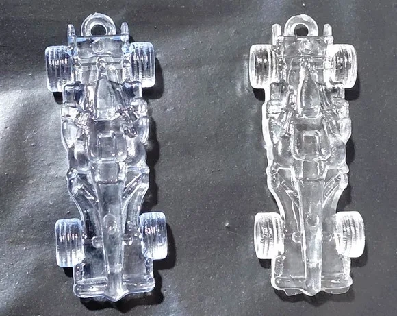 Pingente Carrinho Formula 1 Acrílico Pacote com 20 Unidades