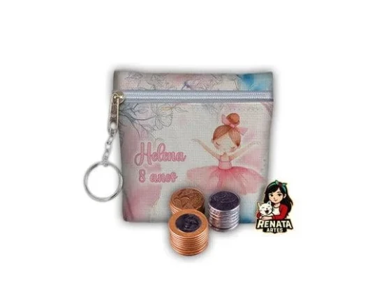 Chaveiro Porta Moedas Personalizado Bailarina