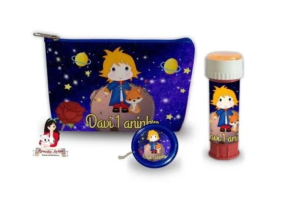 Necessaire com Ioiô e Bolhas de Sabão o Pequeno Príncipe