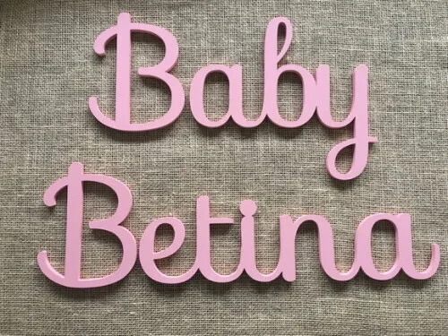 Letras Decorativas Nome De Parede