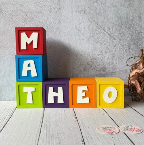 Cubos Festa Pocoyo em MDF- Decoração Personalizada para Festa Infantil