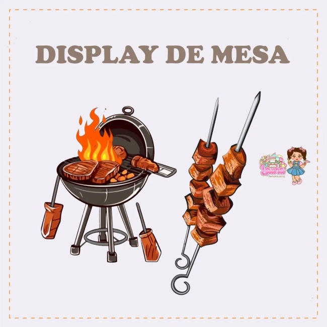 Kit Festa Só Um Bolinho CHURRASCO - Decoração de Festa