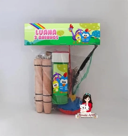 Kit Lembrancinha com Bolha Galinha Pintadinha Cute
