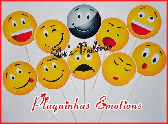 Plaquinha para foto Emoji - Preço uni