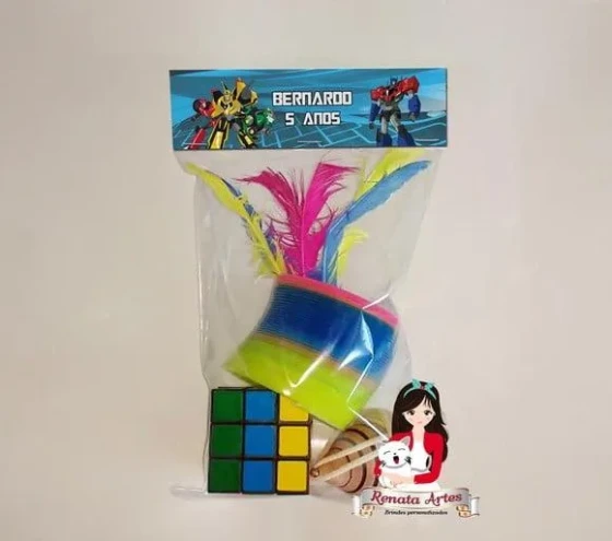 Kit Brinquedos Retrô Personalizado Tema Transformers Robots