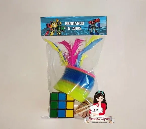 Kit Brinquedos Retrô Personalizado Tema Transformers Robots