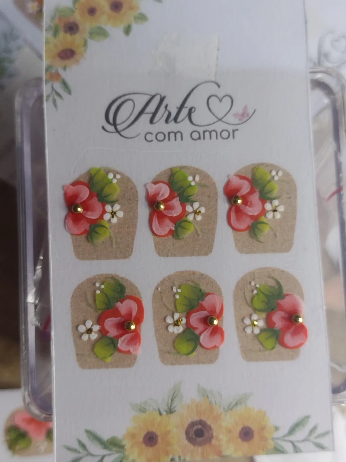 Adesivos artesanais para unhas