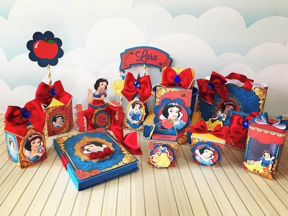 Kit 30 Lembrancinhas Branca de Neve