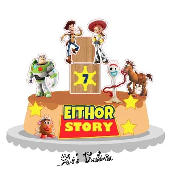 Topo de Bolo Toy Story