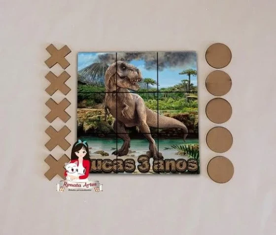 Jogo da Velha Personalizado Dinossauro