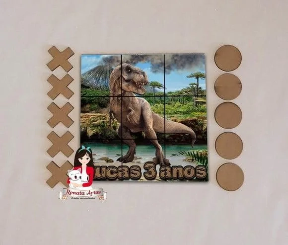 Jogo da Velha Personalizado Dinossauro