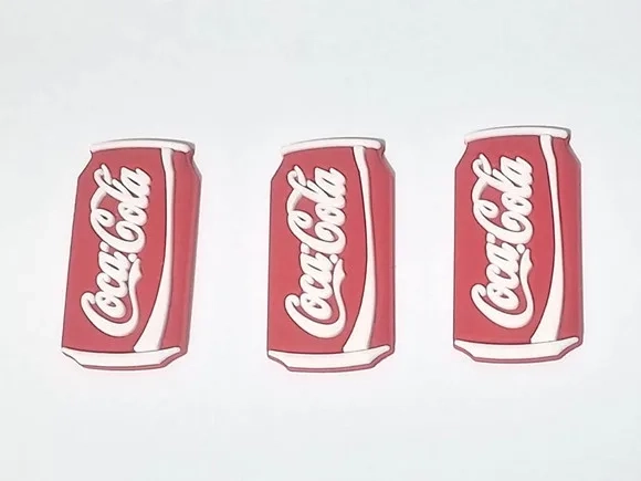 Aplique Coca Cola Emborrachado Pacotes com 6 Unidades