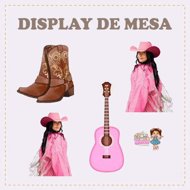 Kit Festa Só Um Bolinho ANA CASTELA ROSA - Decoração de Festa