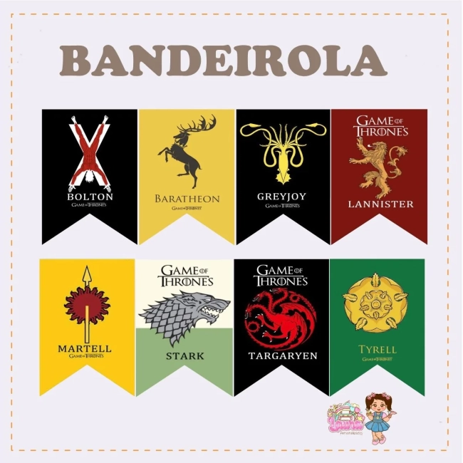 Kit Festa Só Um Bolinho GAME OF THRONES - Decoração de Festa