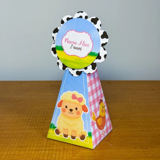 PEGUE E MONTE - Kit Festa FAZENDINHA MENINA - Decoração de Festa | Lembrancinhas | Aniversário | Personalizados