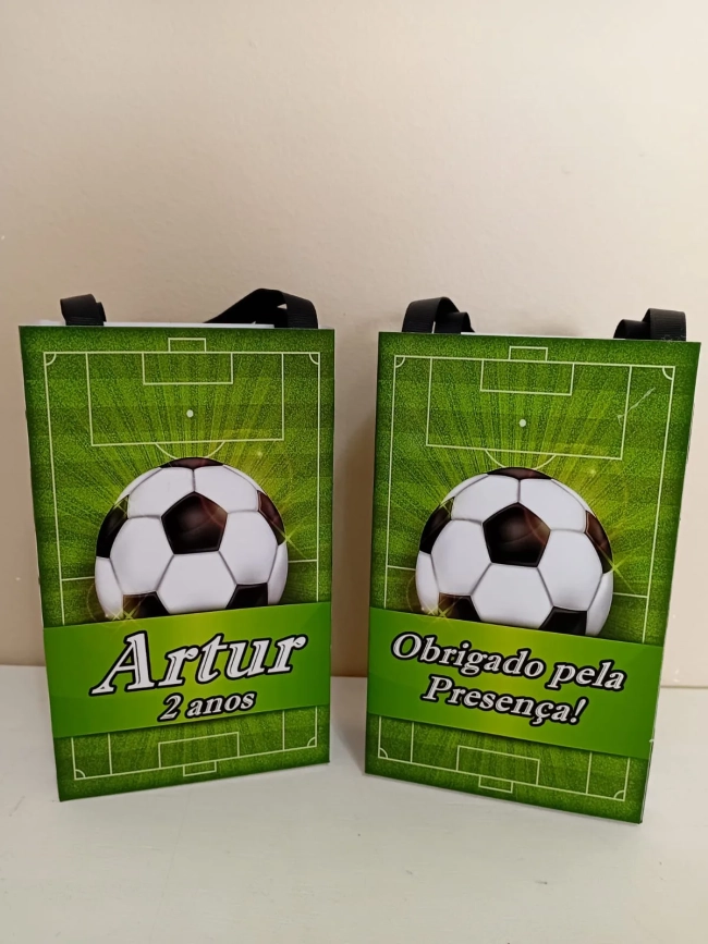 Sacolinhas Personalizadas Futebol para Lembrancinhas