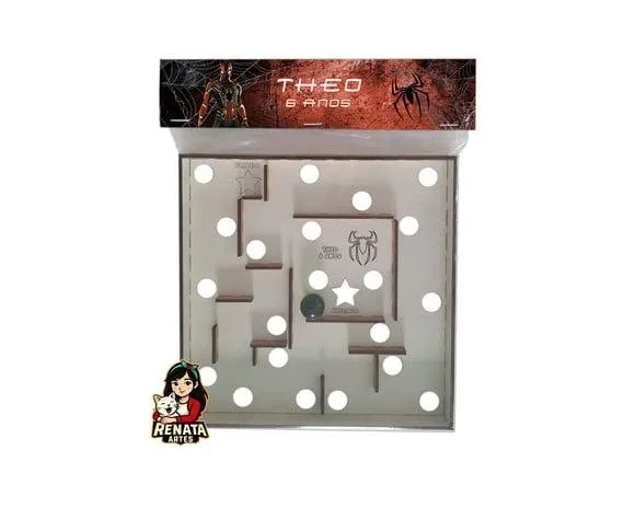 Labirinto Personalizado Lembrancinha Homem Aranha