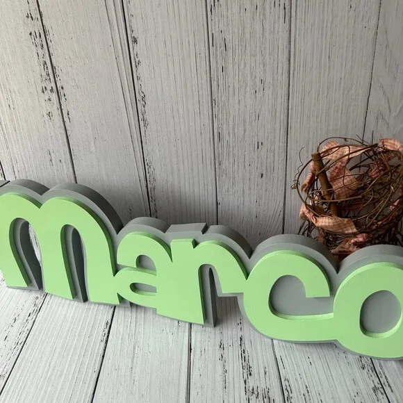 Decoração de Quarto Infantil - Sobreposição Nome em mdf