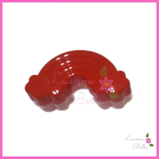 Baleiro Arco íris Vermelho de Acrílico - Pacote c/5 unidades