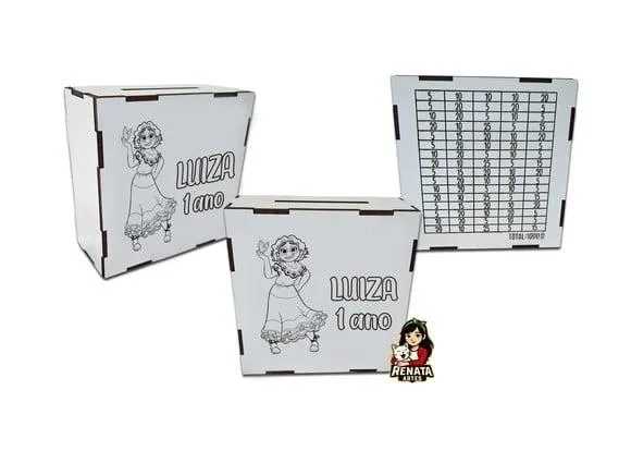 Cofrinho Personalizado Encanto Lembrancinha