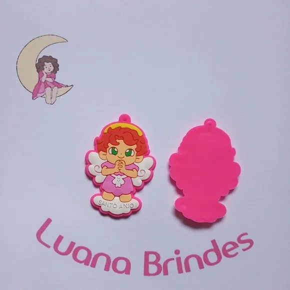 Pingente Anjo da Guarda 5,3cm Pct 5 unidades
