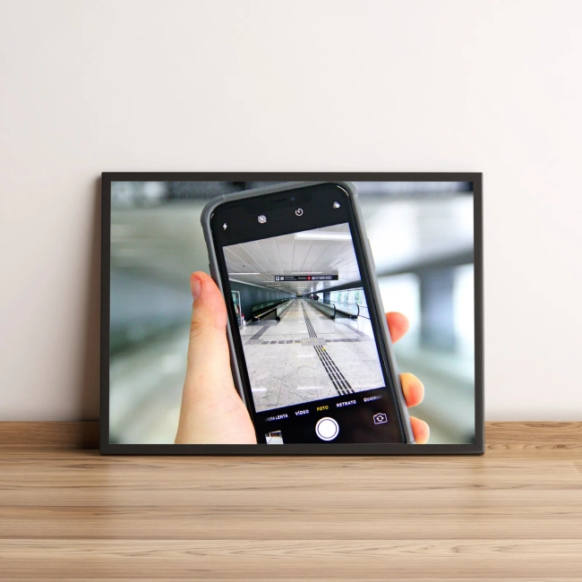 Quadro Corredor Em Tela De Celular 30