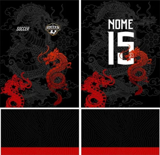 Arte Vetor Camisa Interclasse Dragao Mod-161