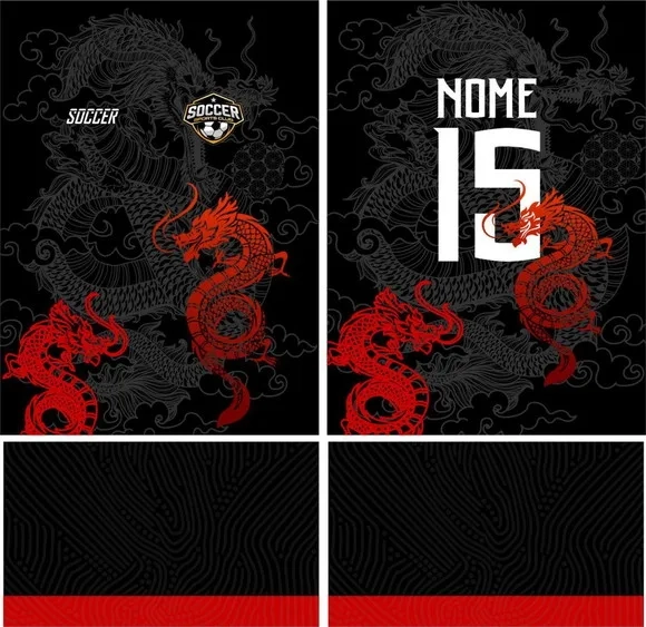 Arte Vetor Camisa Interclasse Dragao Mod-161