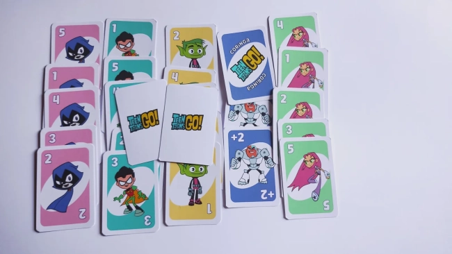 Jovens Titãs Jogo de Cartas Uno Lembrancinha de Aniversário
