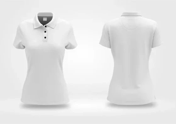 Mokunp Camisa Gola Polo Feminina P/ Coreldraw -yellow